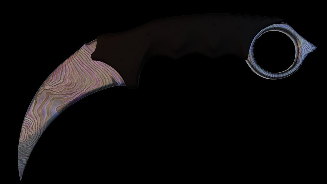 3D model CSGO style Karambit knife Printable VR / AR / low-poly | CGTrader
