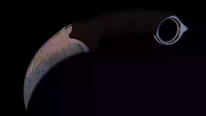 CSGO style Karambit knife Printable