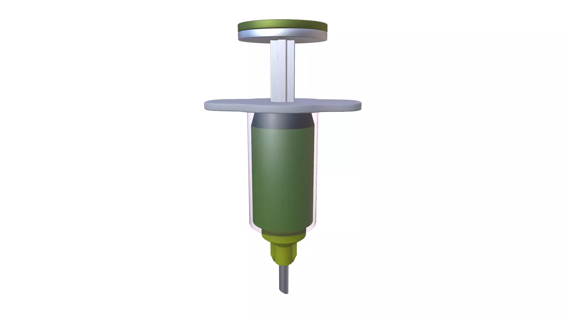 Vaccine Syringe 2 Low-poly 3D model