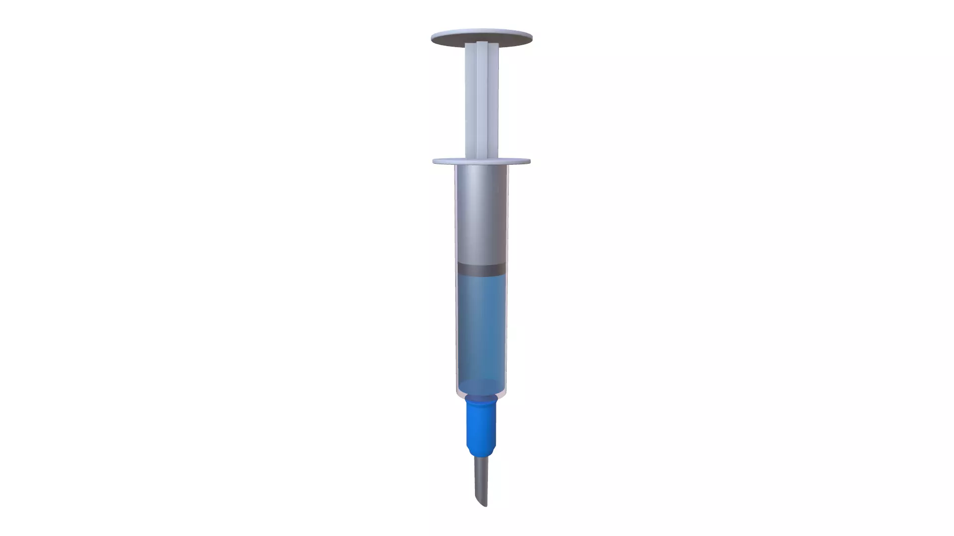 Vaccine Syringe 3 Low-poly 3D model