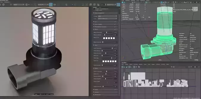 Photorealistic automotive lightbulb collection - item 004