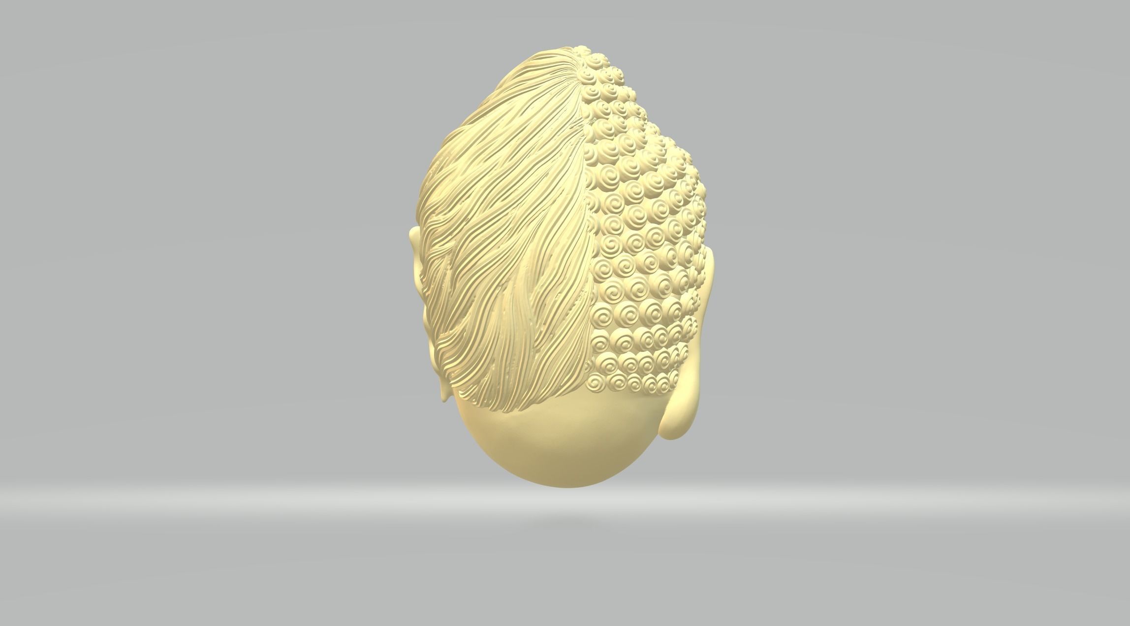 Buddha and Demon Head 3D print model_3