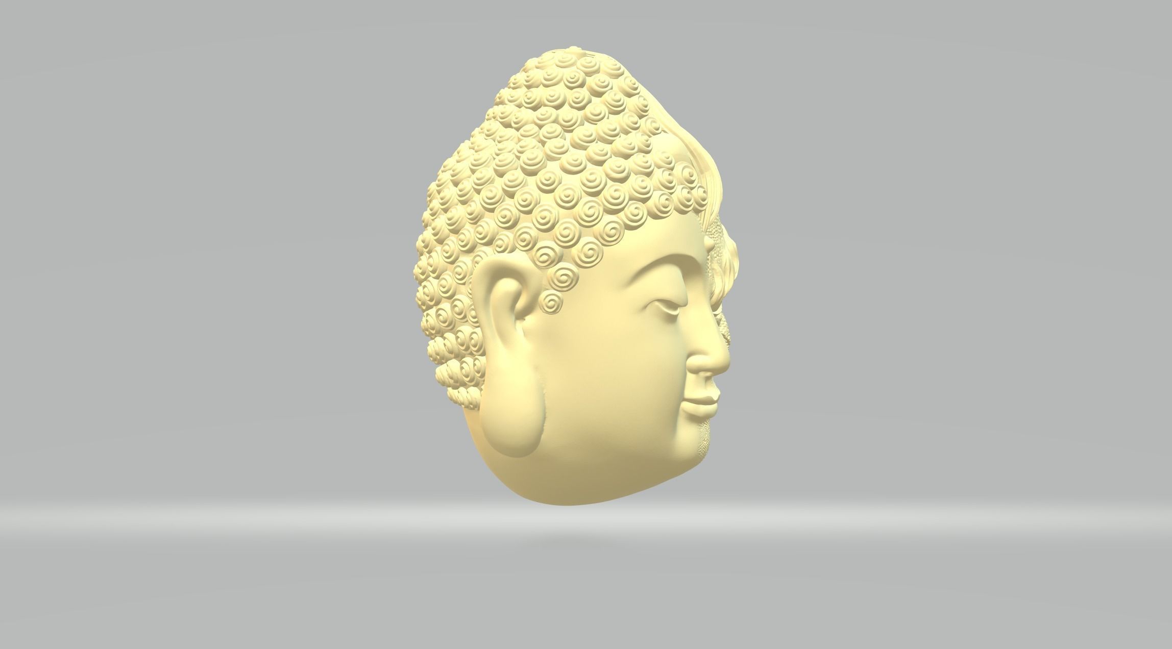 Buddha and Demon Head 3D print model_1
