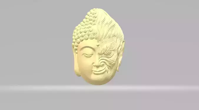 Buddha and Demon Head 