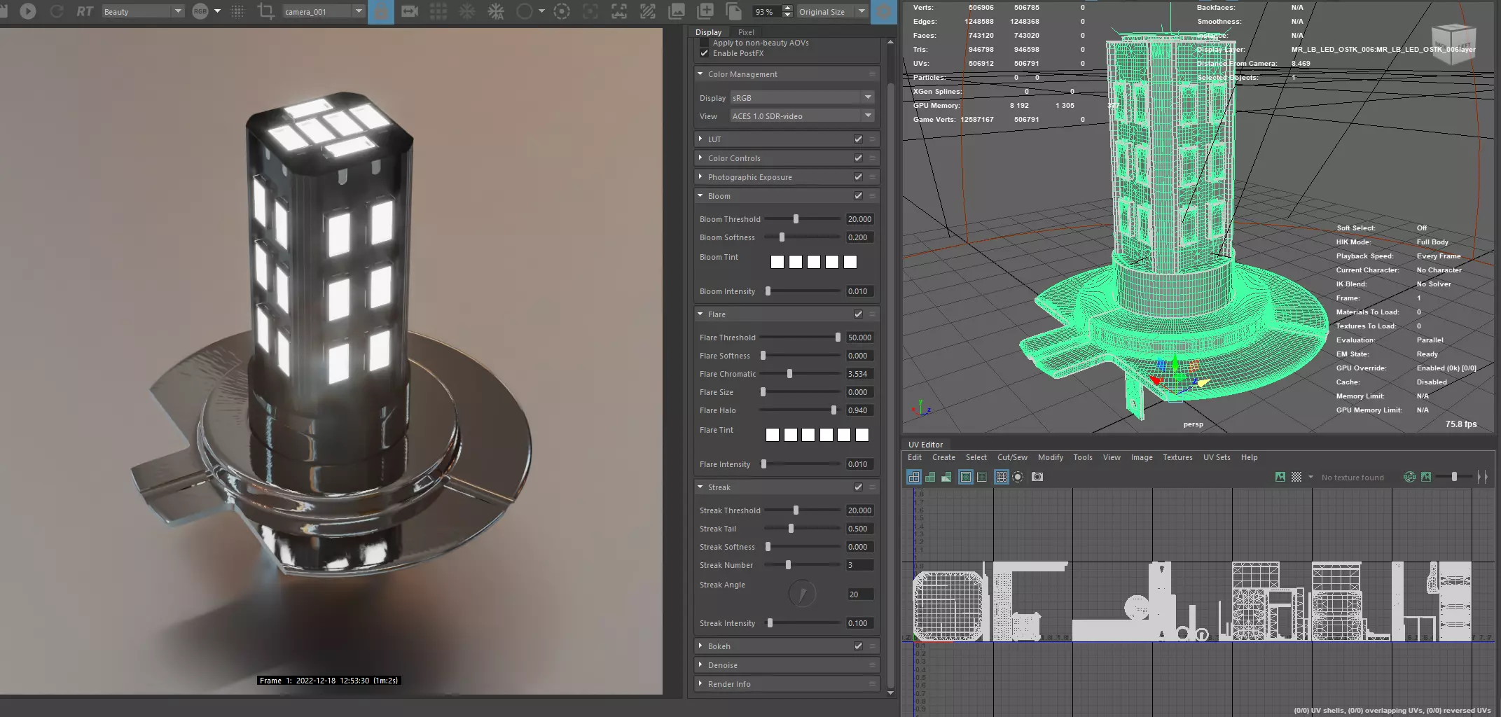 Photorealistic automotive lightbulb collection - item 006 3D model_0