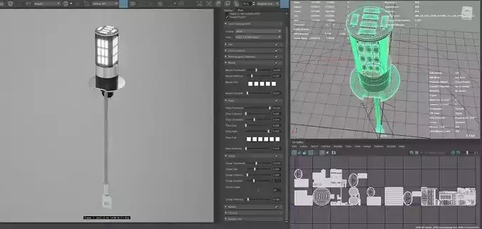 Photorealistic automotive lightbulb collection - item 009 3D model