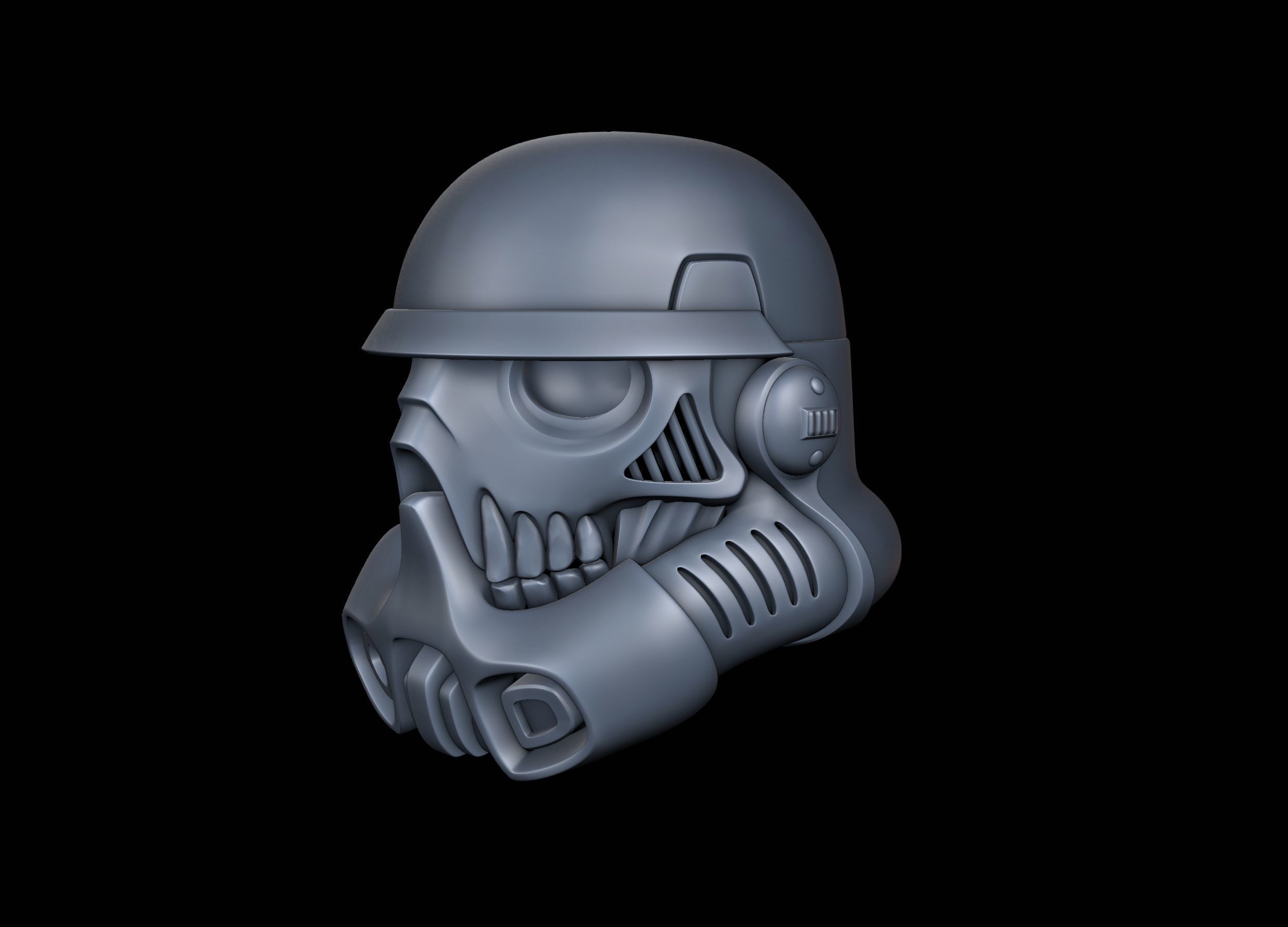 Storm Trooper Helmet Skull 3D print model_1