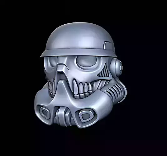Storm Trooper Helmet Skull 3D print model