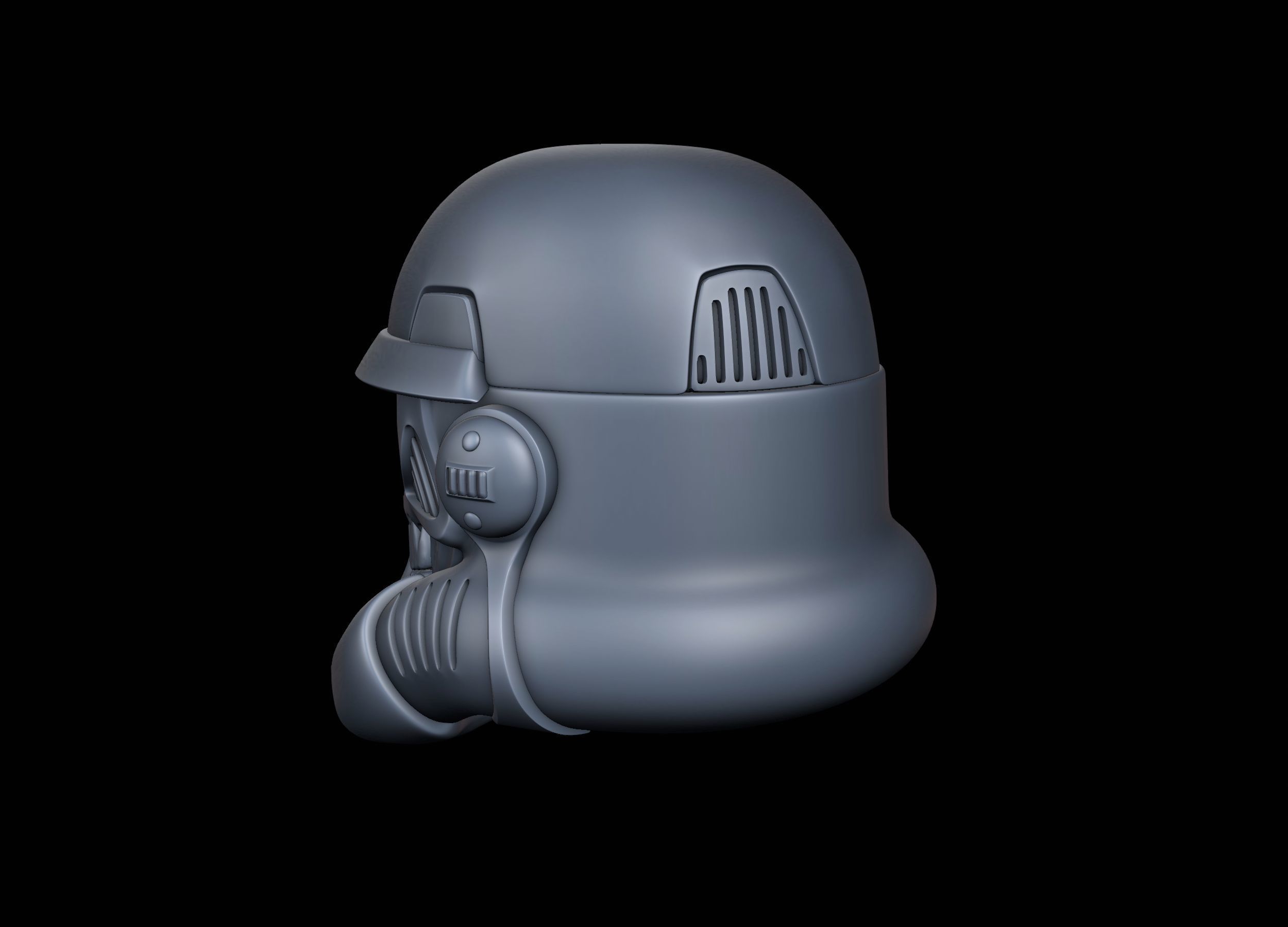 Storm Trooper Helmet Skull 3D print model_3