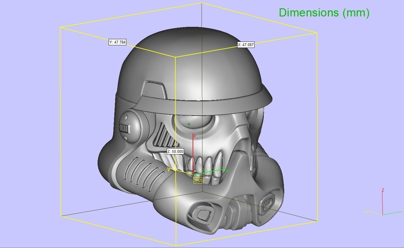 Storm Trooper Helmet Skull 3D print model_20
