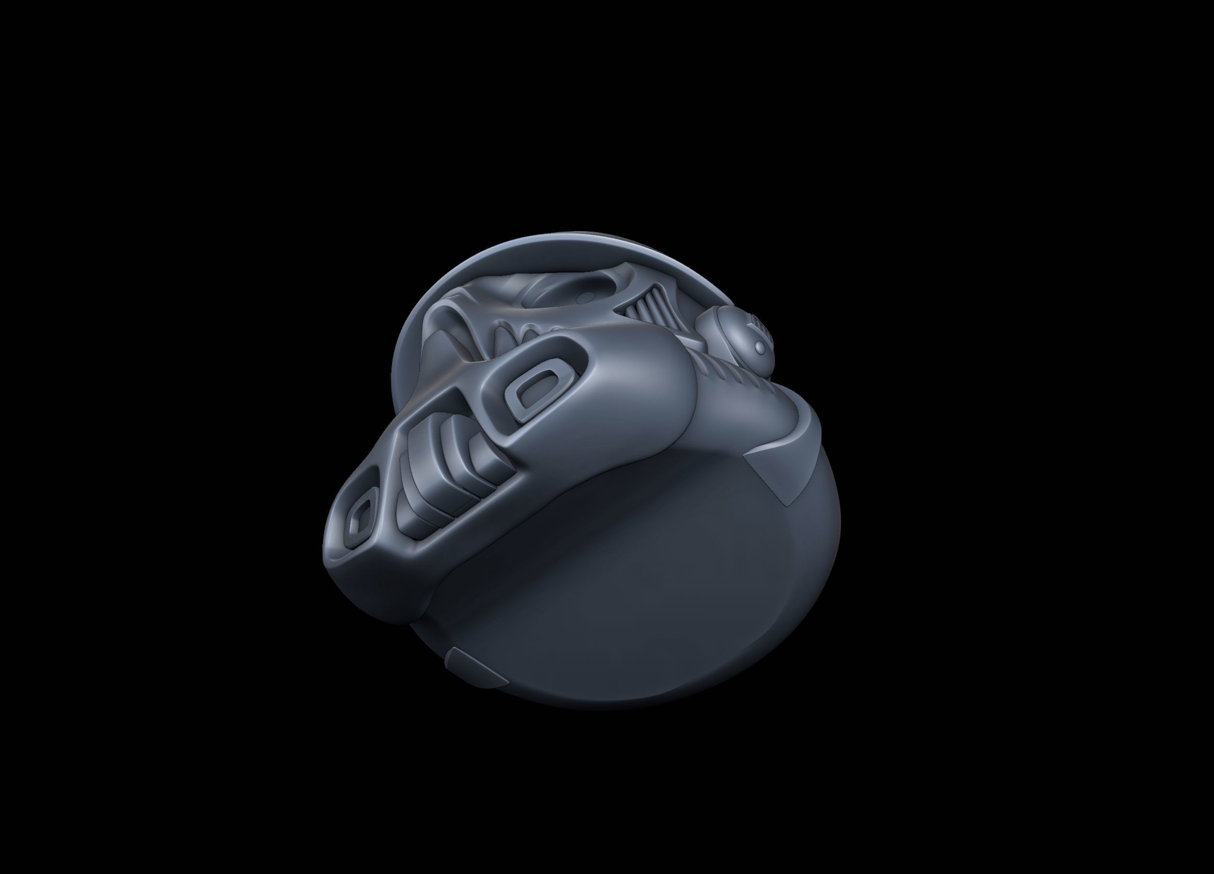 Storm Trooper Helmet Skull 3D print model_8