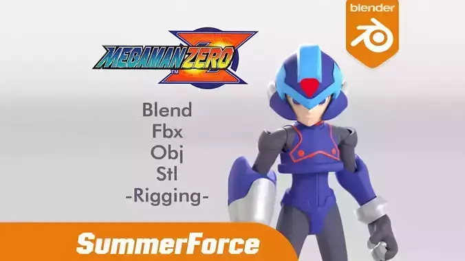 Copy X - Megaman Zero 3D model