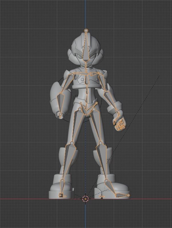 Copy X - Megaman Zero 3D model rigged | CGTrader