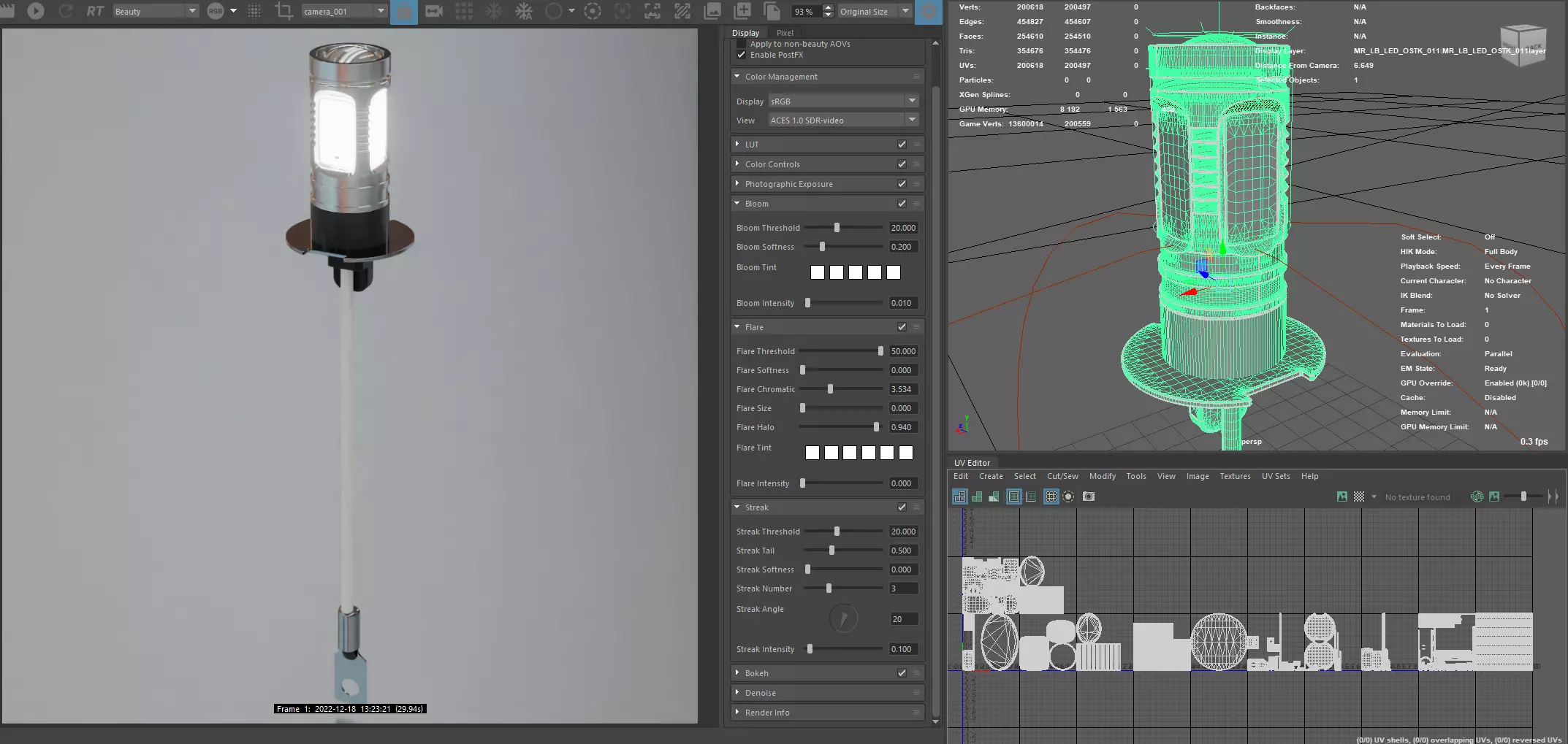 Photorealistic automotive lightbulb collection - item 011 3D model_0