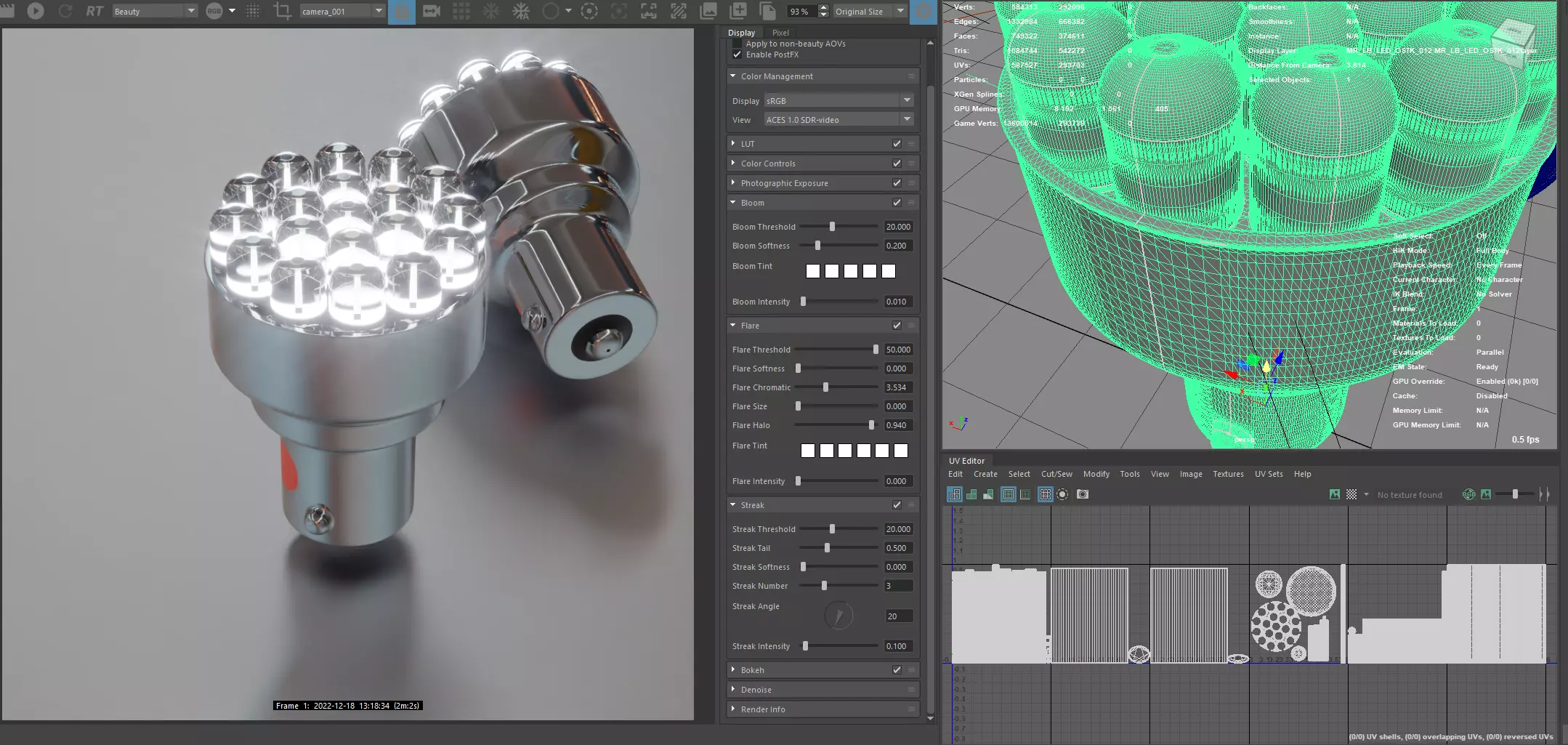 Photorealistic automotive lightbulb collection - item 012 3D model_0