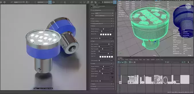 Photorealistic automotive lightbulb collection - item 015
