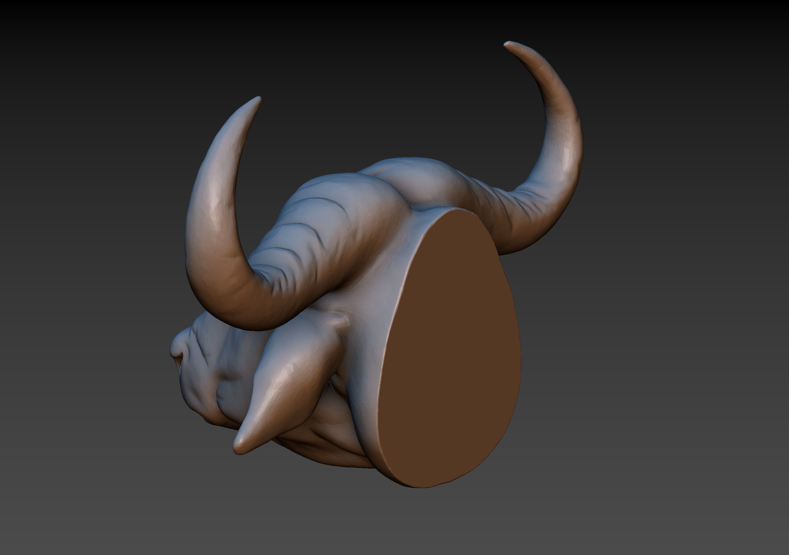 African Buffalo Head 3D print model_6