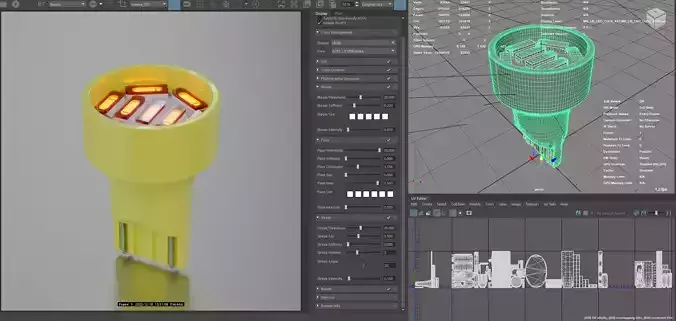 Photorealistic automotive lightbulb collection - item 017