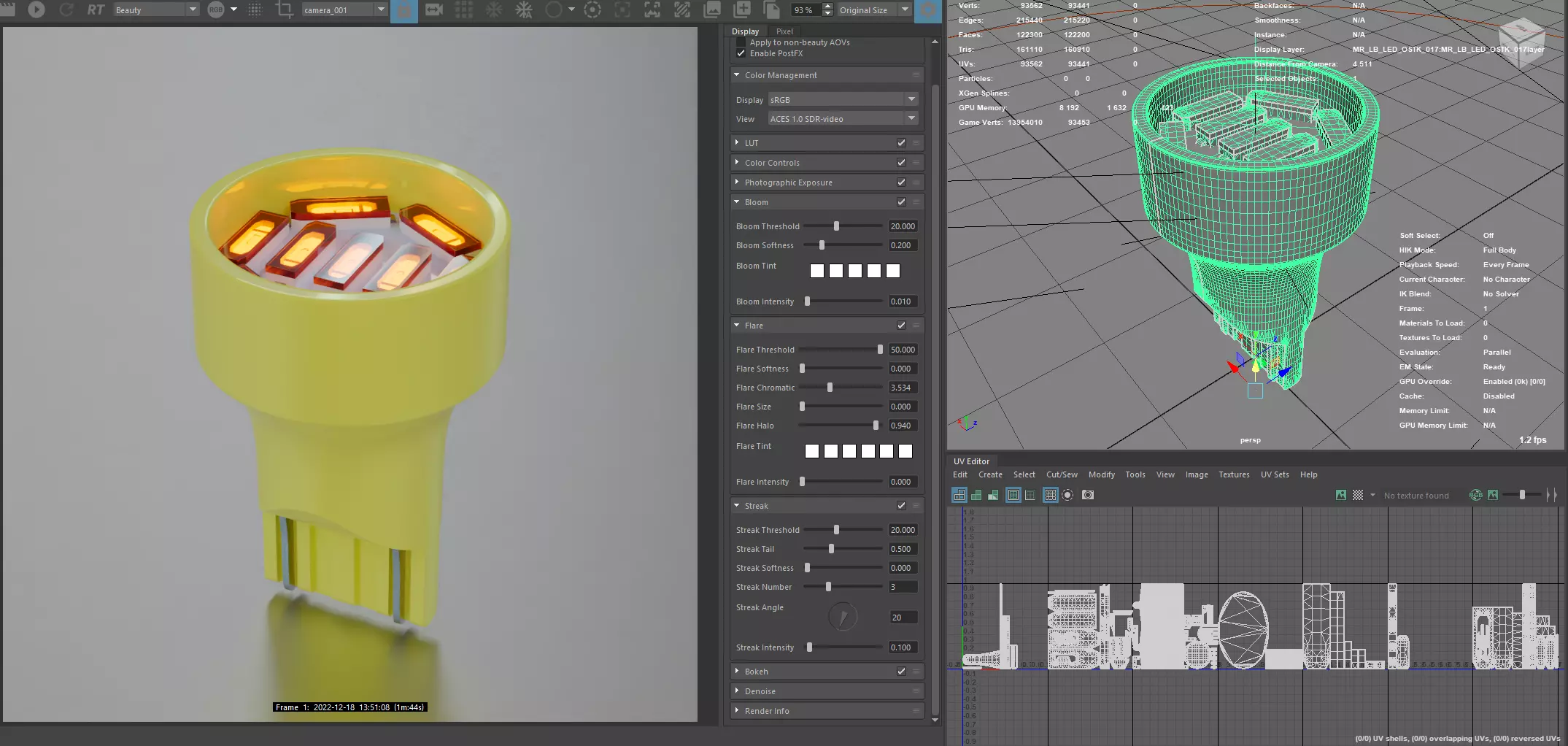 Photorealistic automotive lightbulb collection - item 017 3D model_0