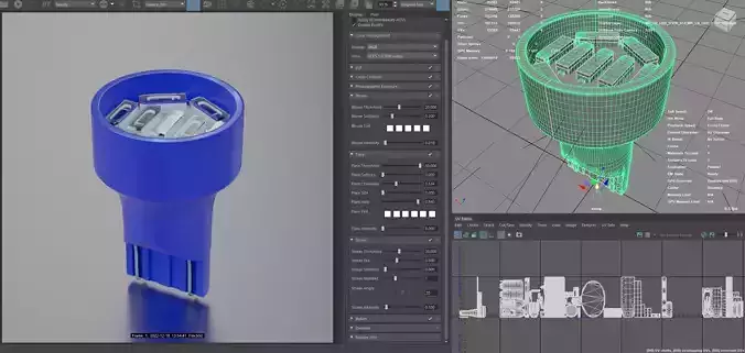 Photorealistic automotive lightbulb collection - item 018