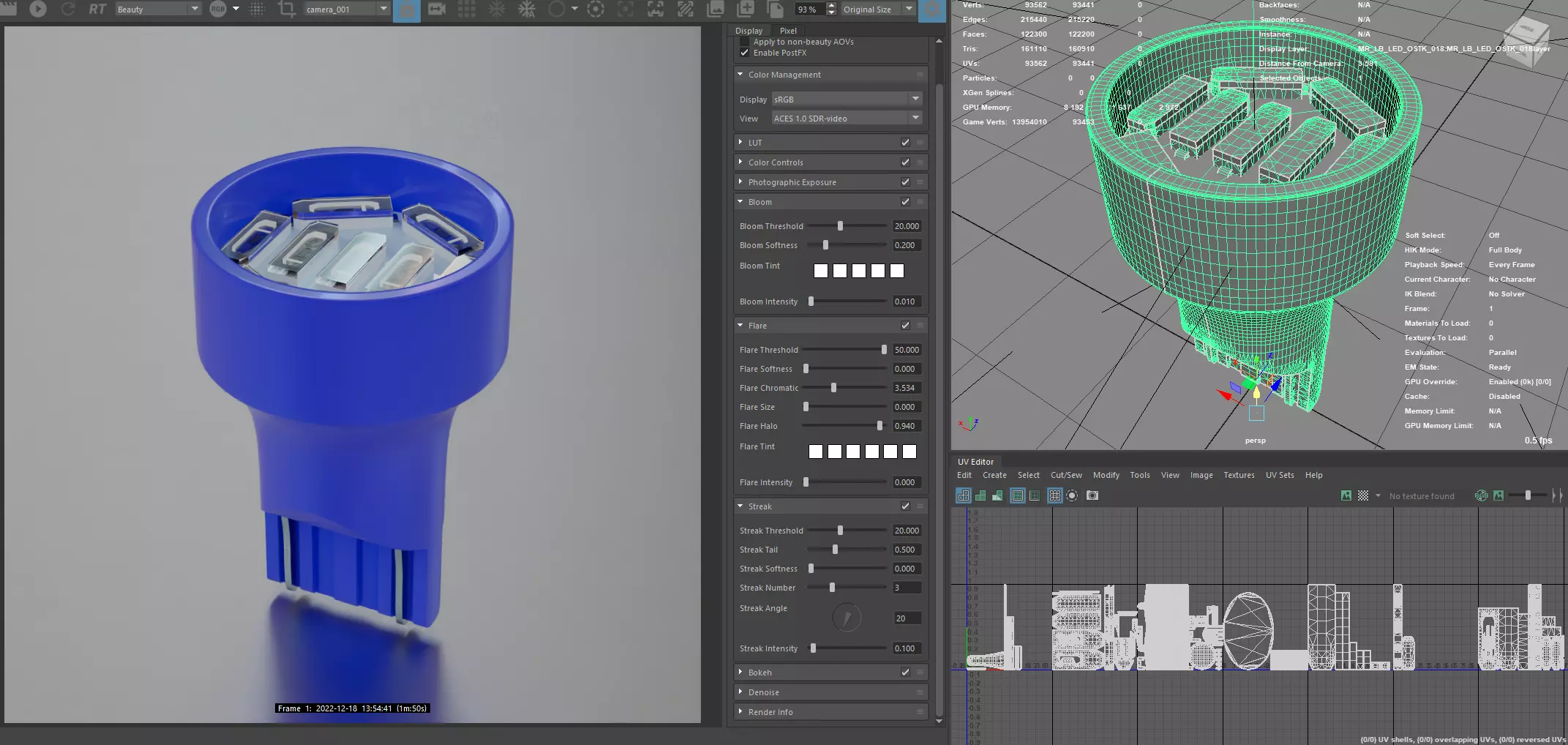 Photorealistic automotive lightbulb collection - item 018 3D model_0