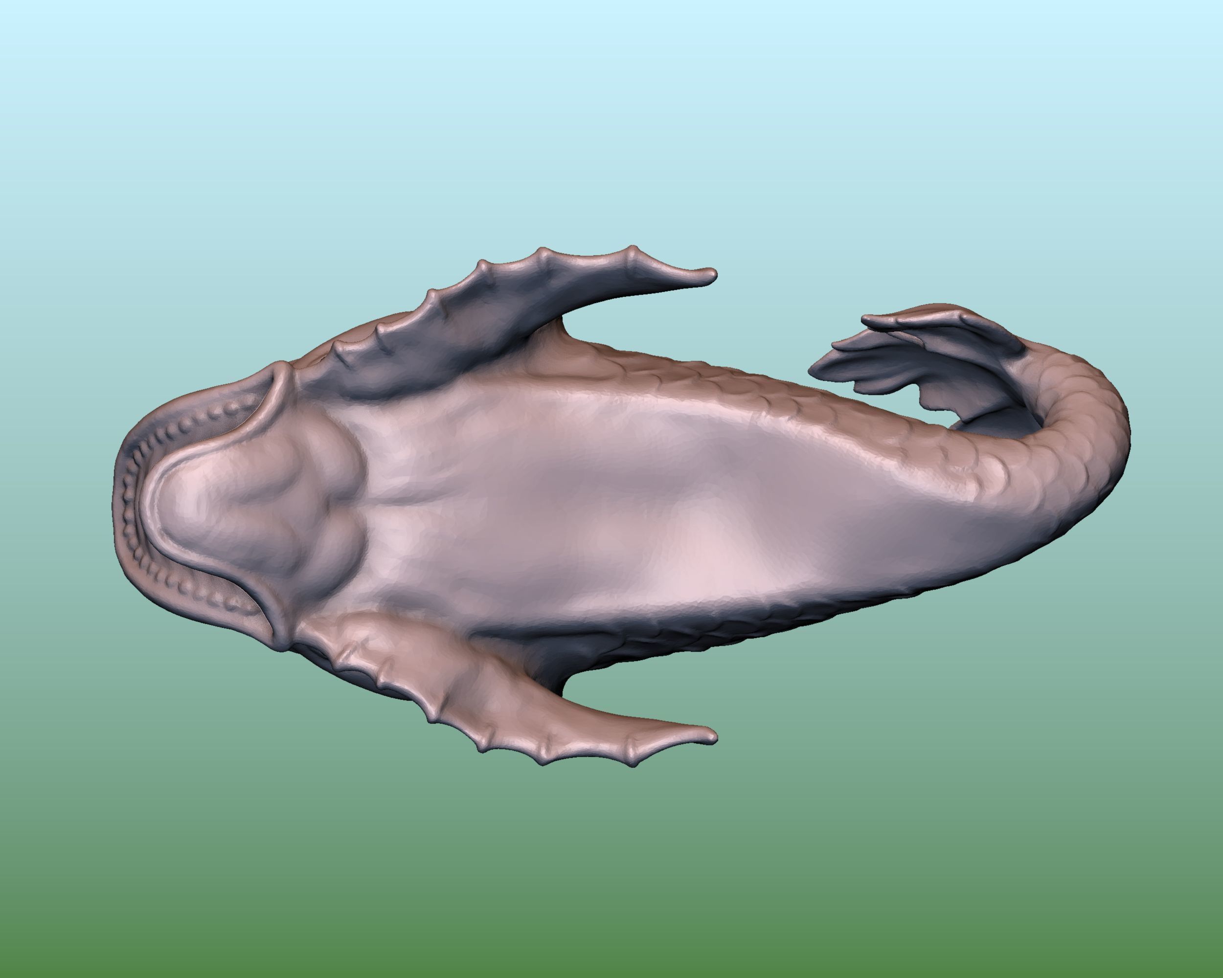 Fantasy Fish Stylized 3D print model_6