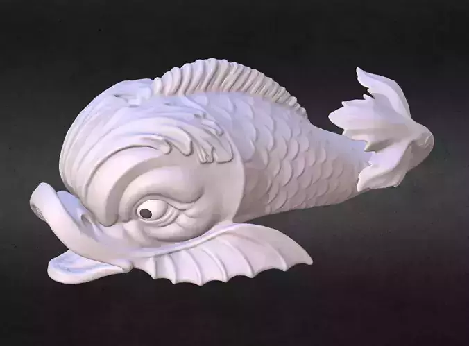 Fantasy Fish Stylized 3D print model