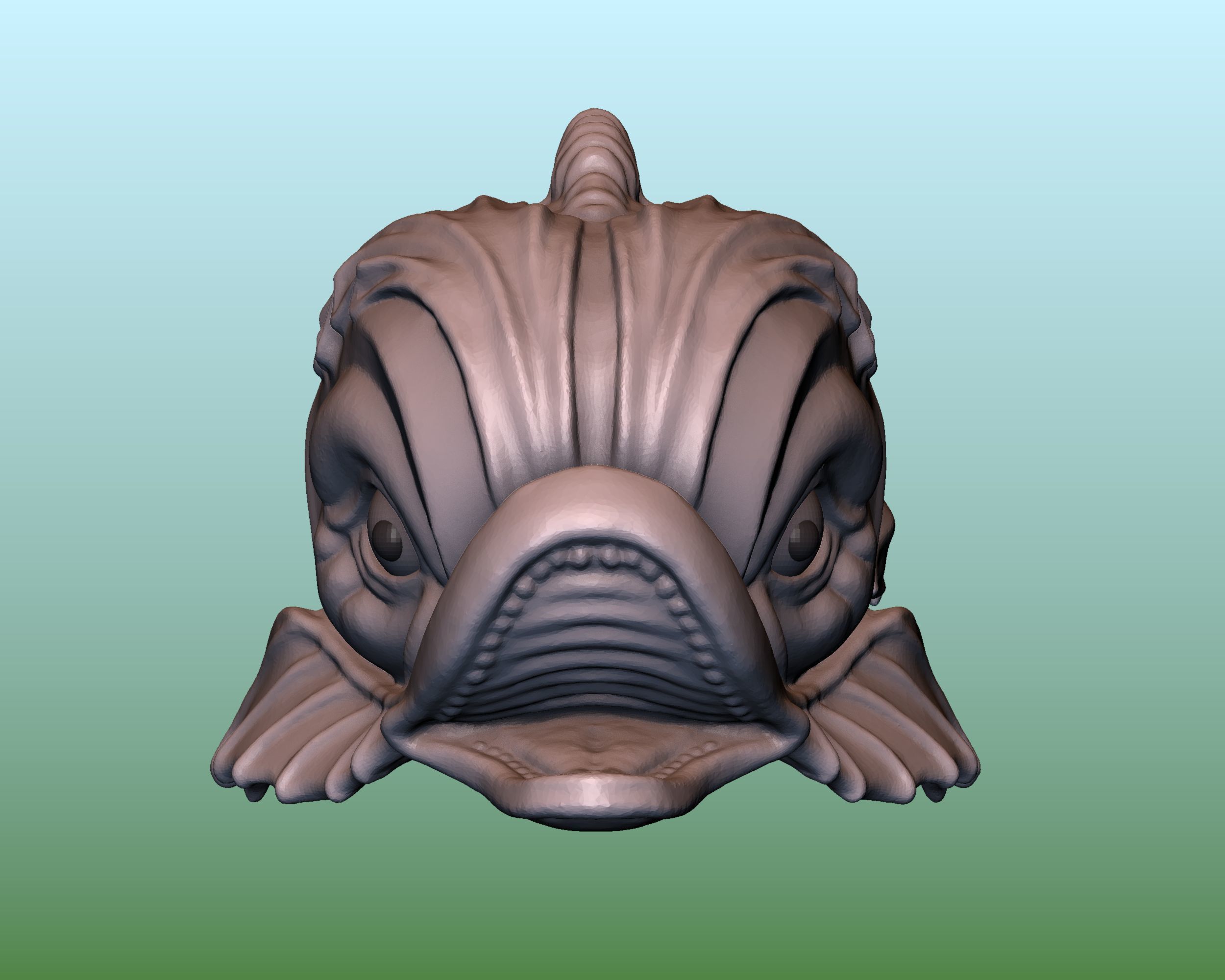Fantasy Fish Stylized 3D print model_3