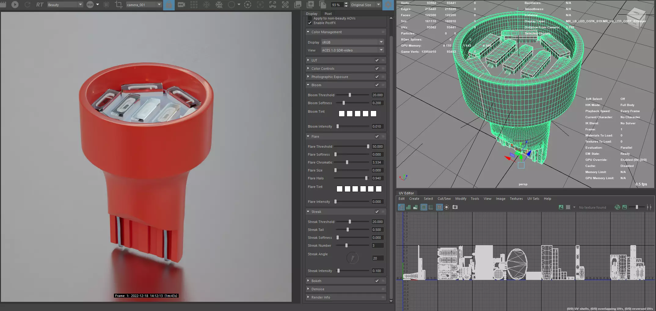 Photorealistic automotive lightbulb collection - item 019 3D model_0