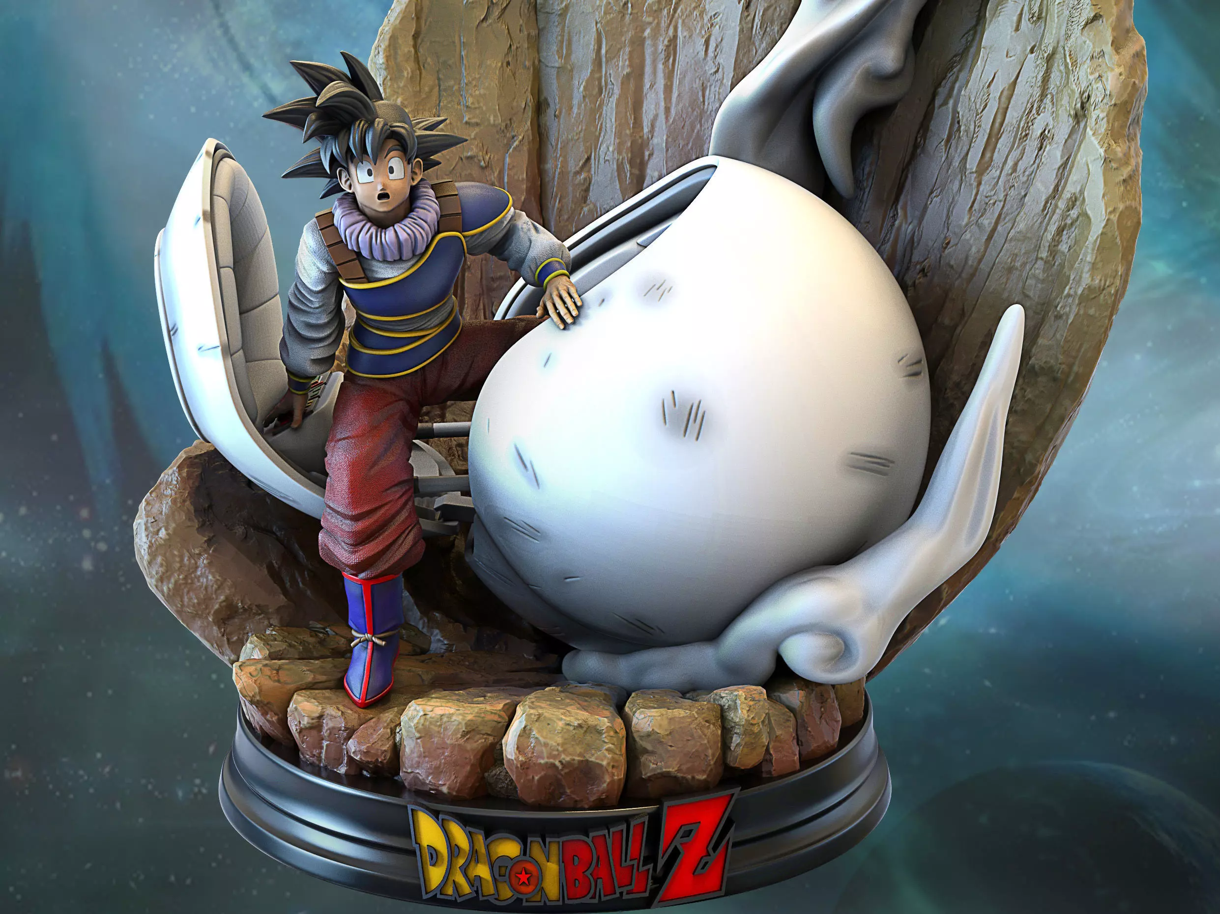 Son Goku Arrival 3D print model_0