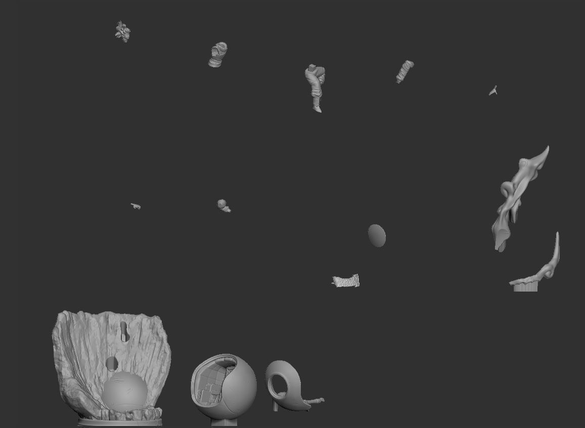 Son Goku Arrival 3D print model_8