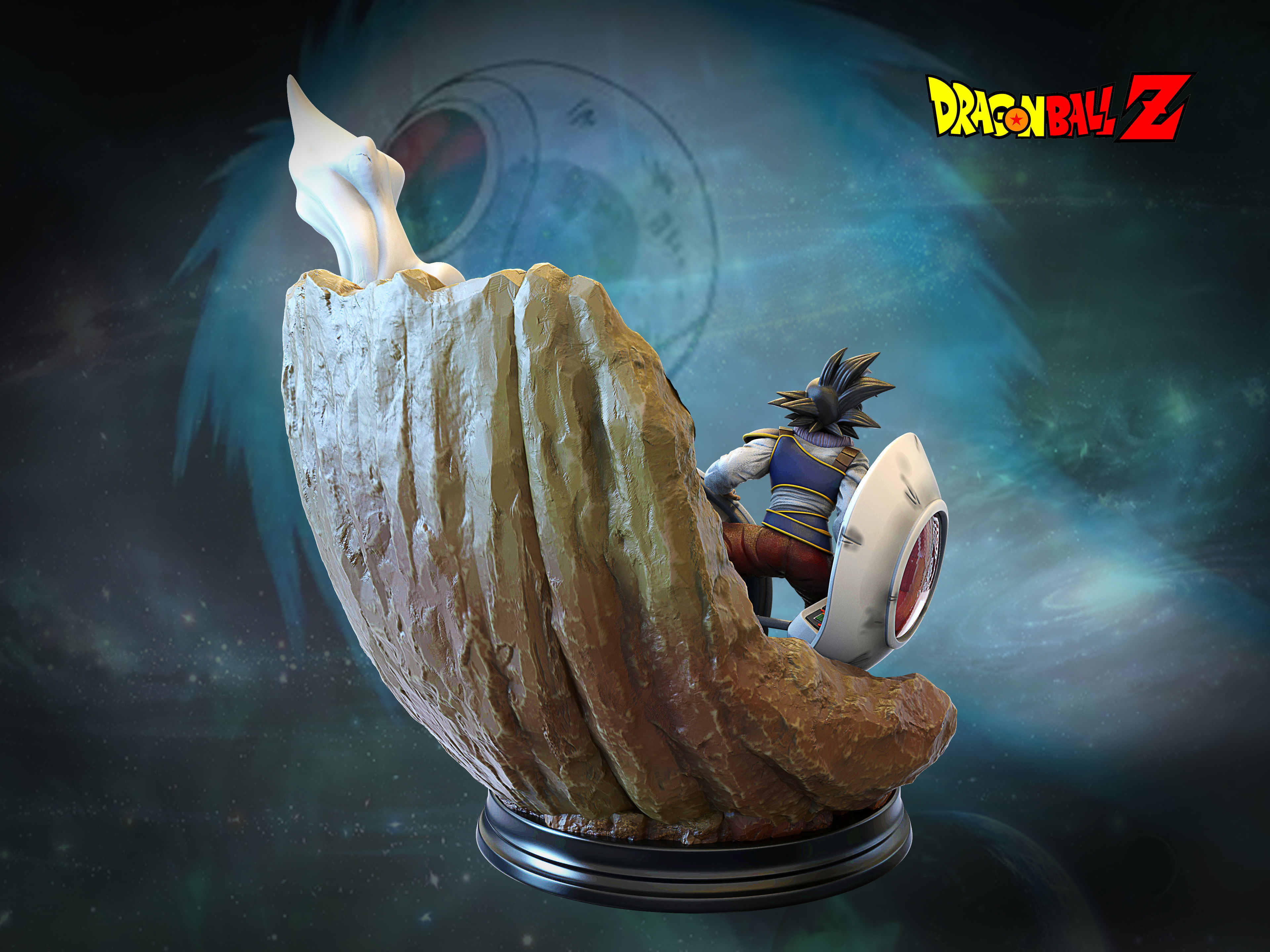 Son Goku Arrival 3D print model_3