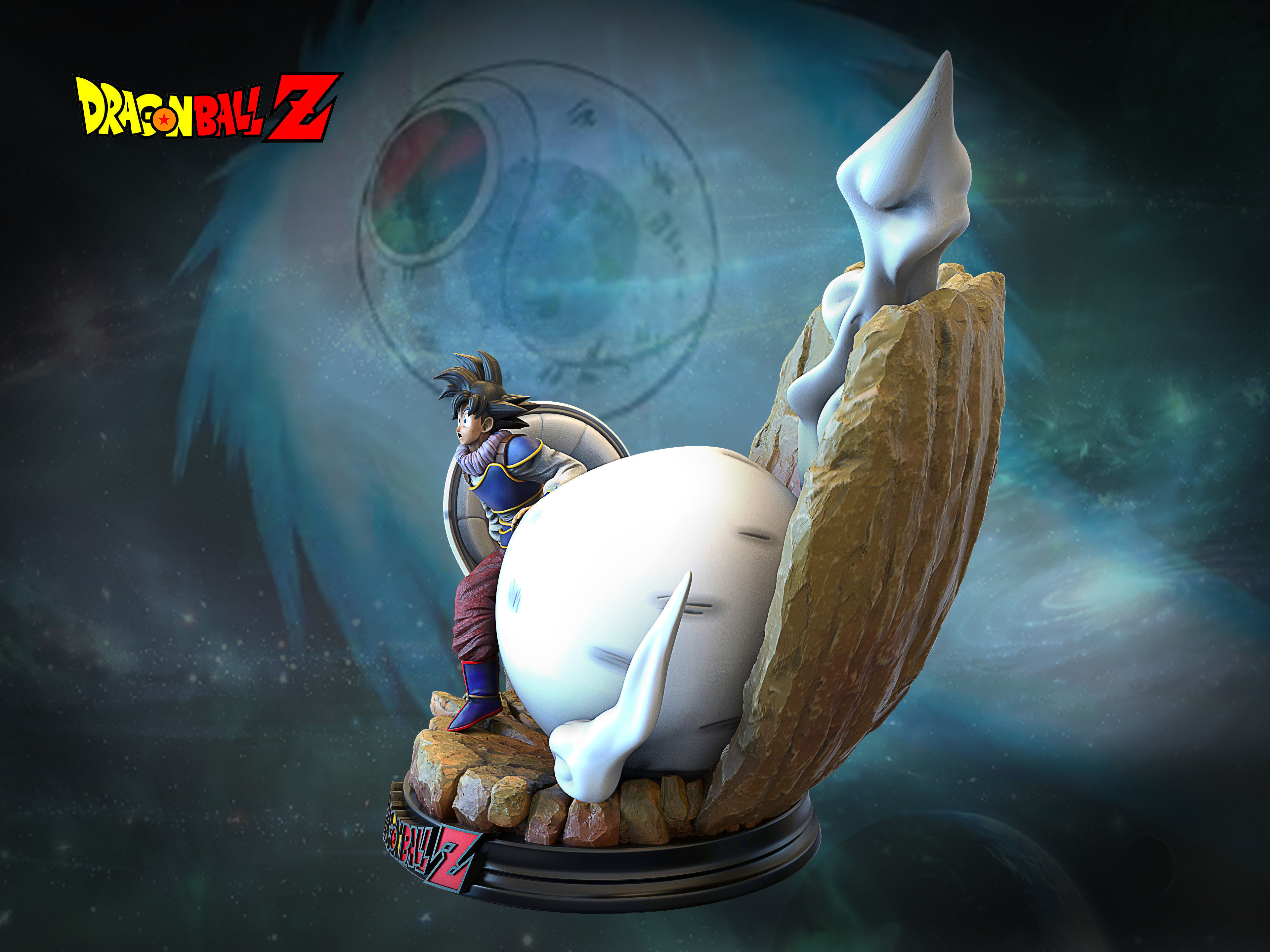 Son Goku Arrival 3D print model_4