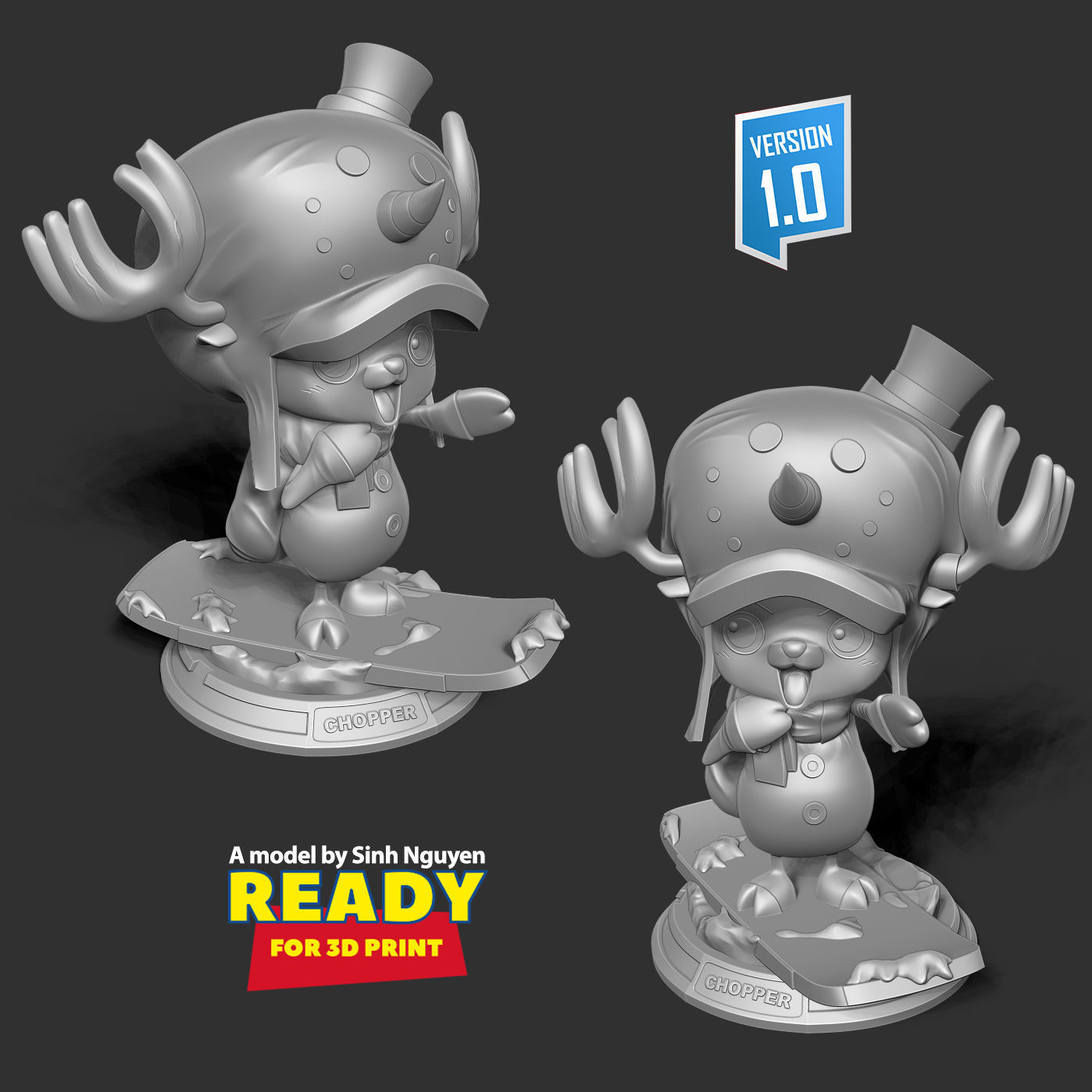 Snowman Chopper 3D print model_6