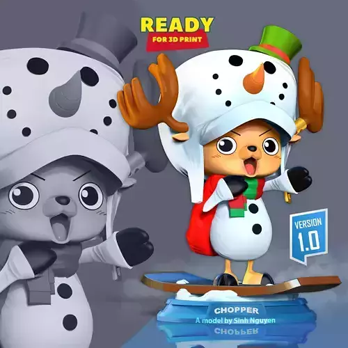 Snowman Chopper 3D print model