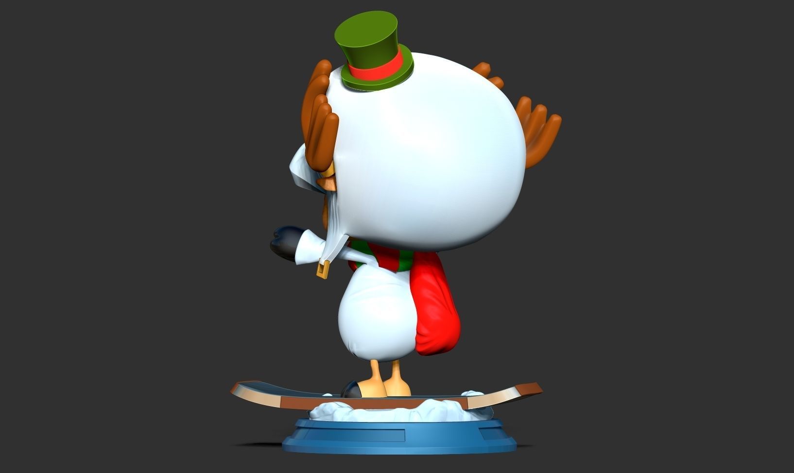 Snowman Chopper 3D print model_7