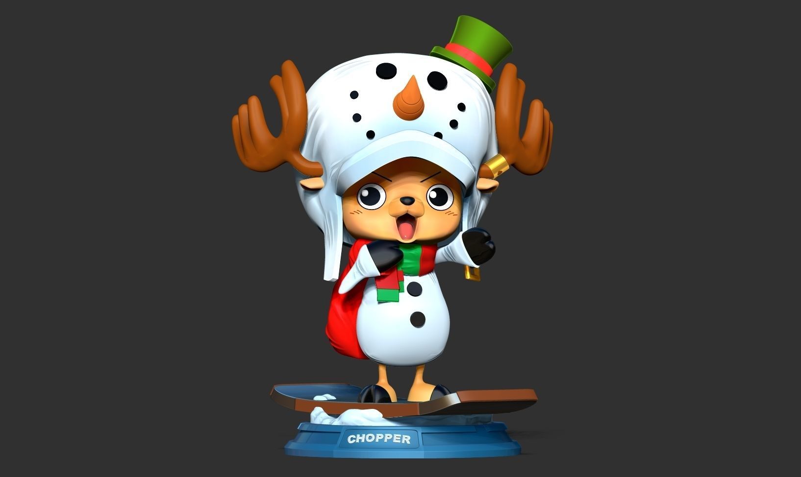 Snowman Chopper 3D print model_10