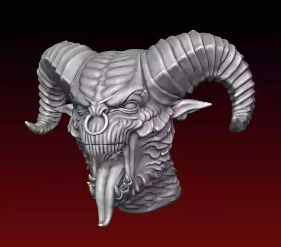 Demon Head 3D print model