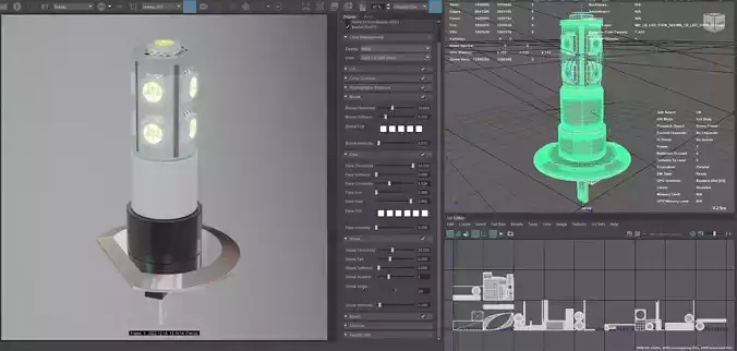 Photorealistic automotive lightbulb collection - item 023