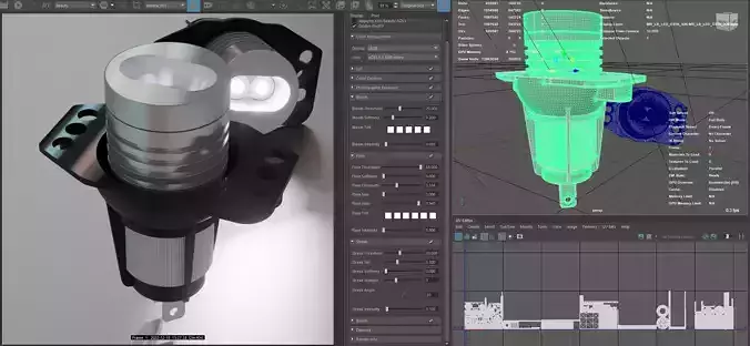 Photorealistic automotive lightbulb collection - item 026 3D model