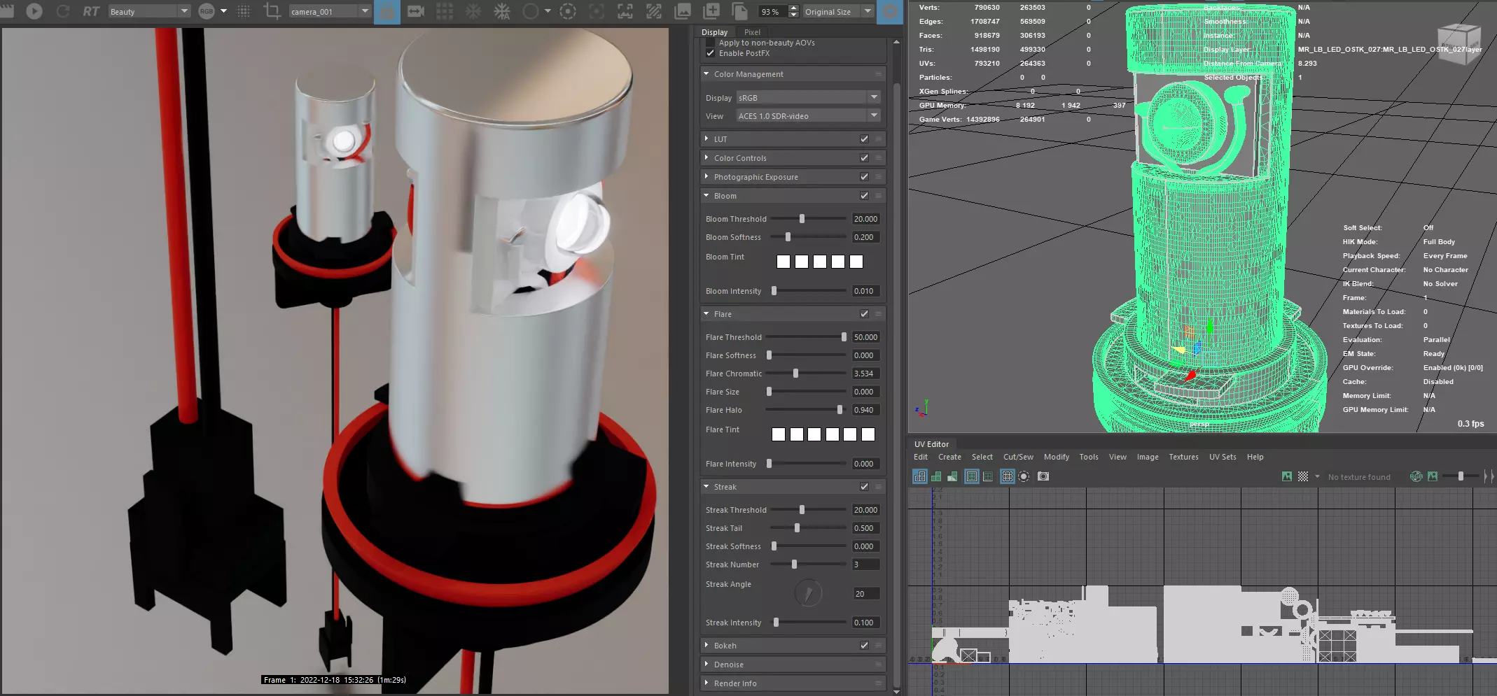 Photorealistic automotive lightbulb collection - item 027 3D model_0