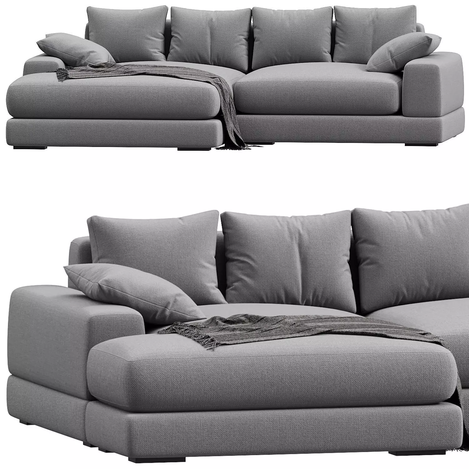 Lonsdale Chaise Sectional sofa Free 3D model