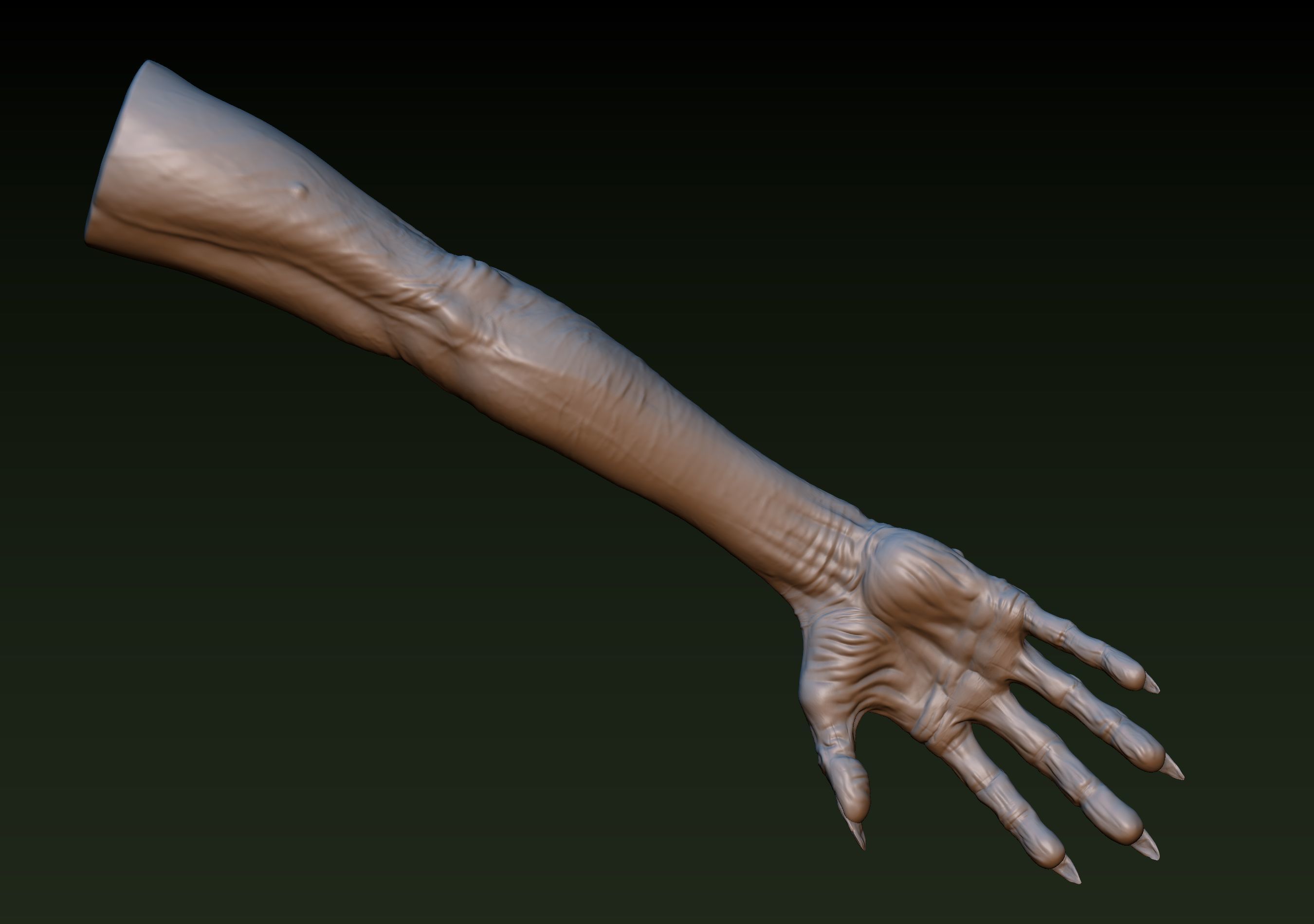 Zombie Hand 3D print model_2