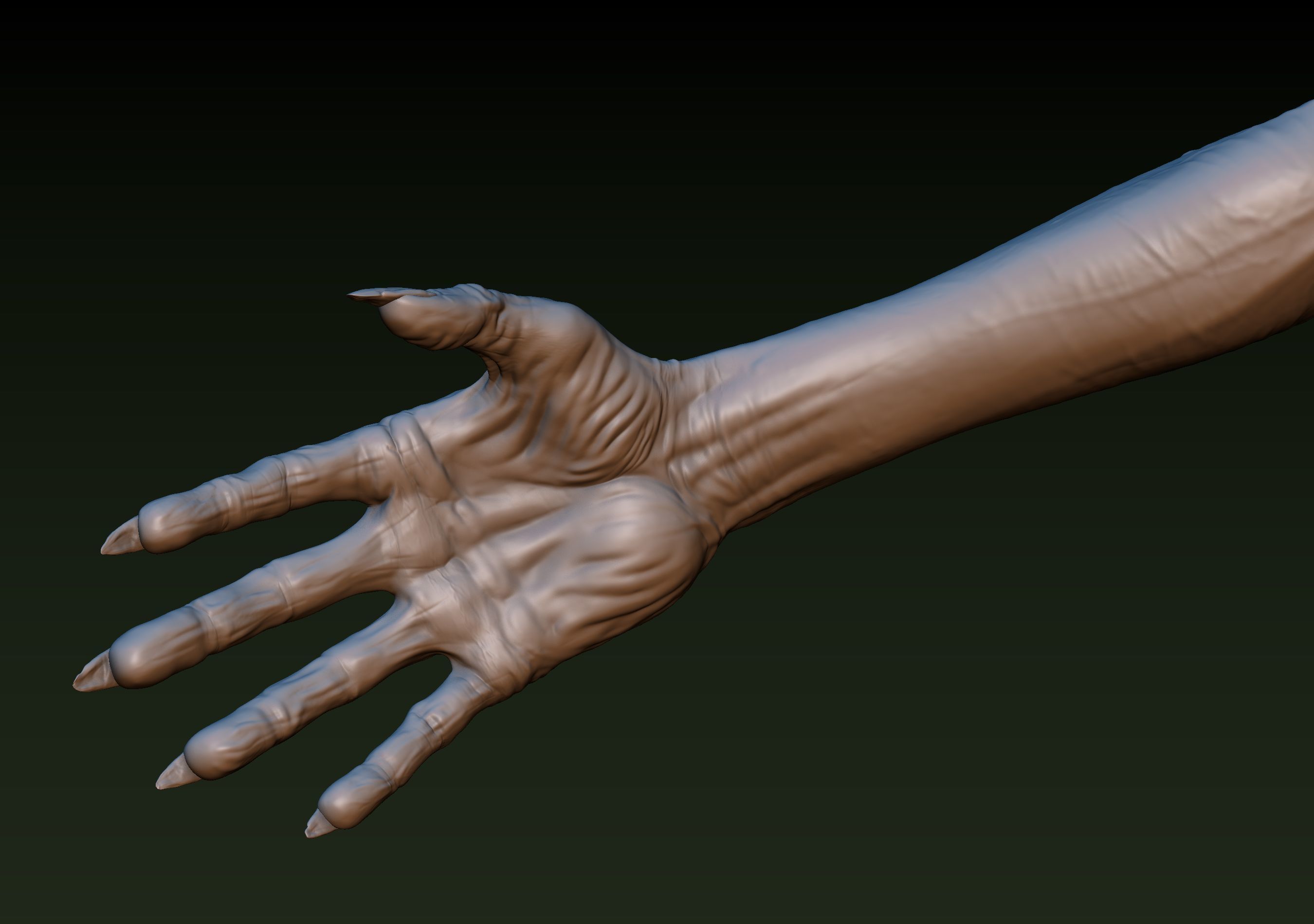 Zombie Hand 3D print model_5