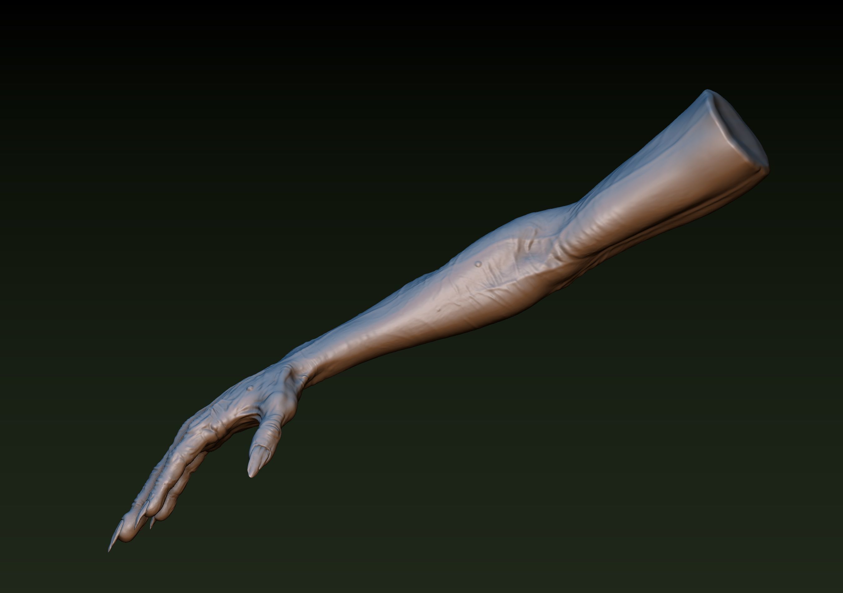 Zombie Hand 3D print model_4
