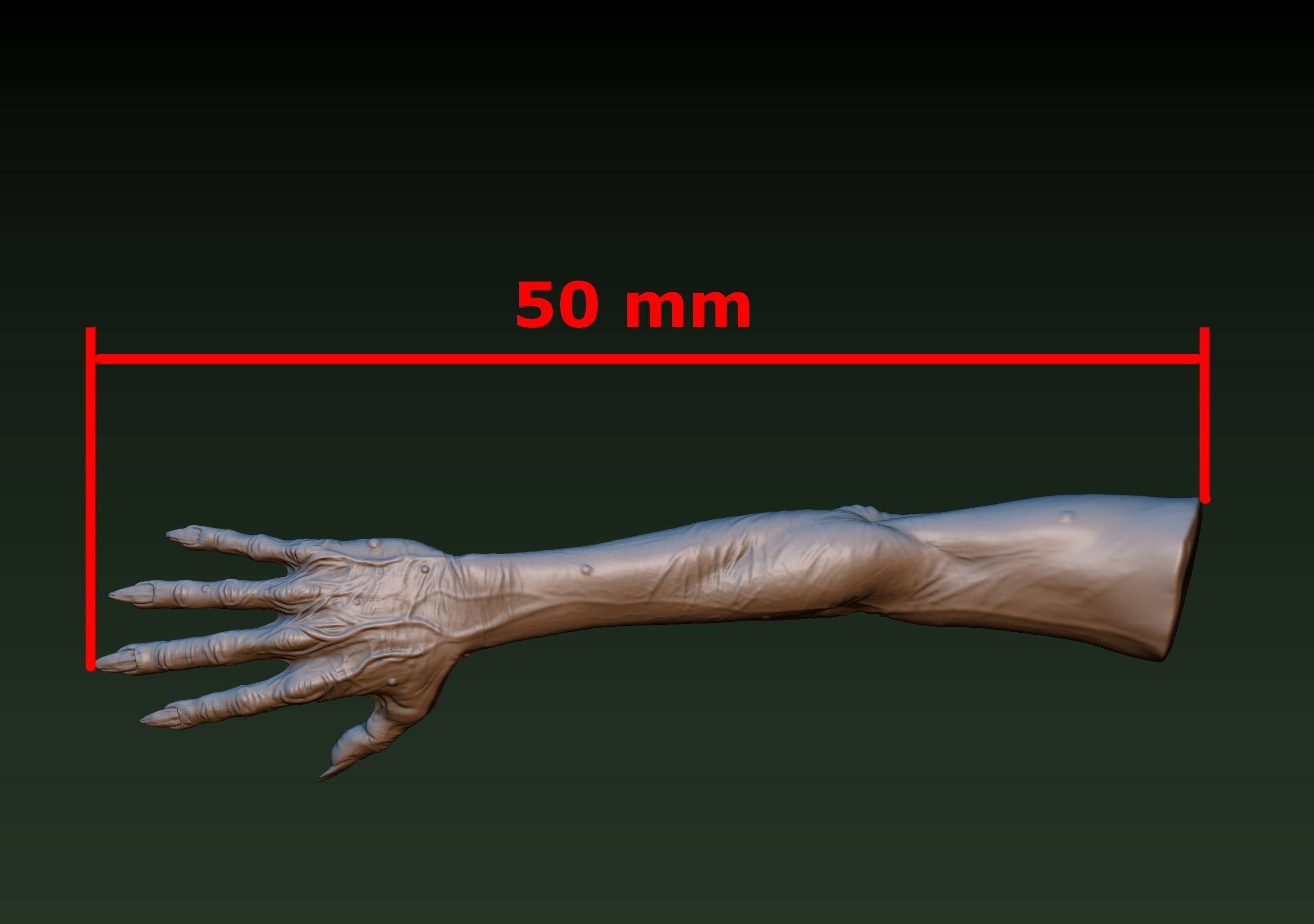 Zombie Hand 3D print model_7