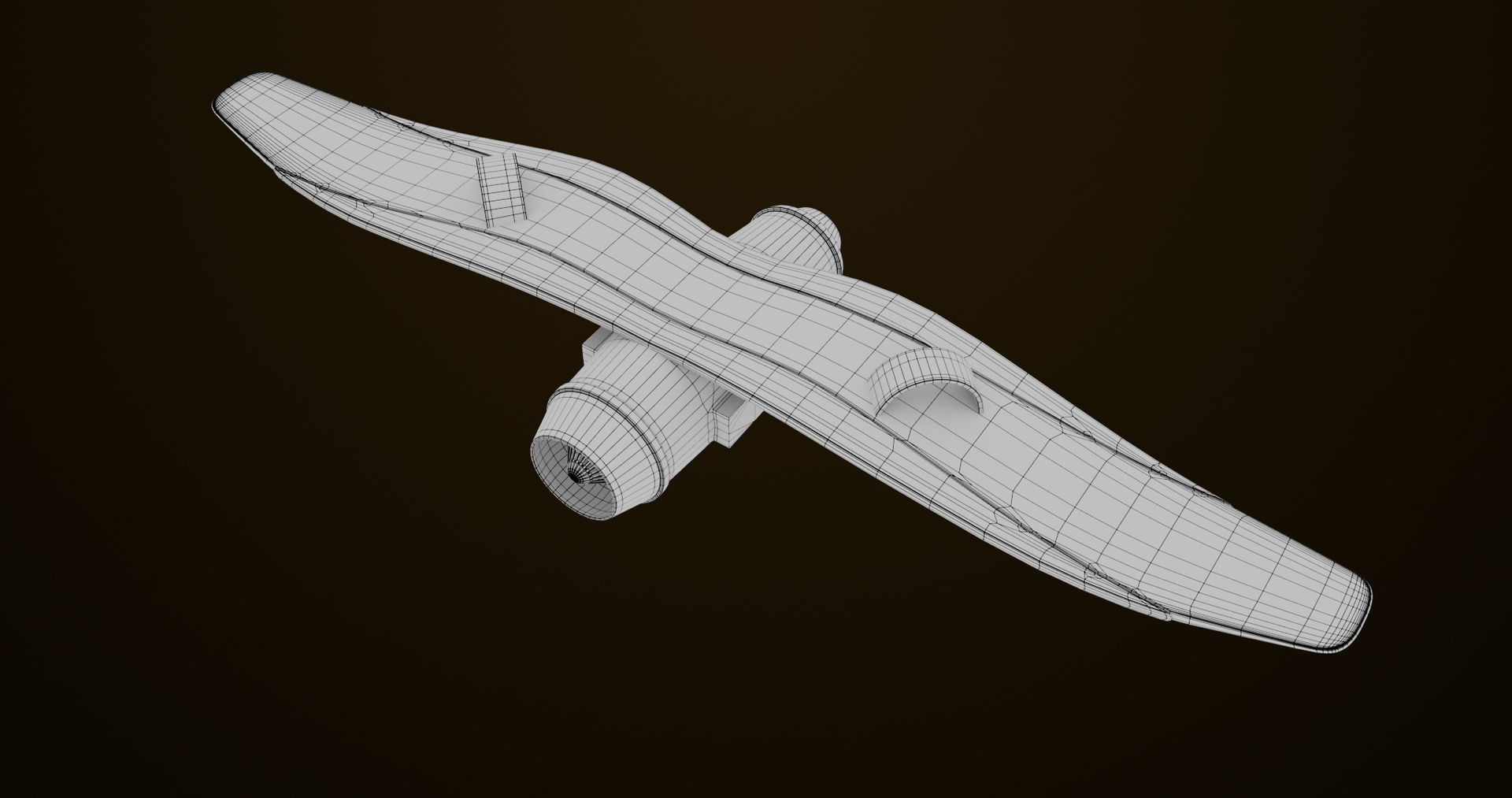  Sci Fi Hoverboard 6 All PBR Unity UE Textures Included Low-poly 3D model_12