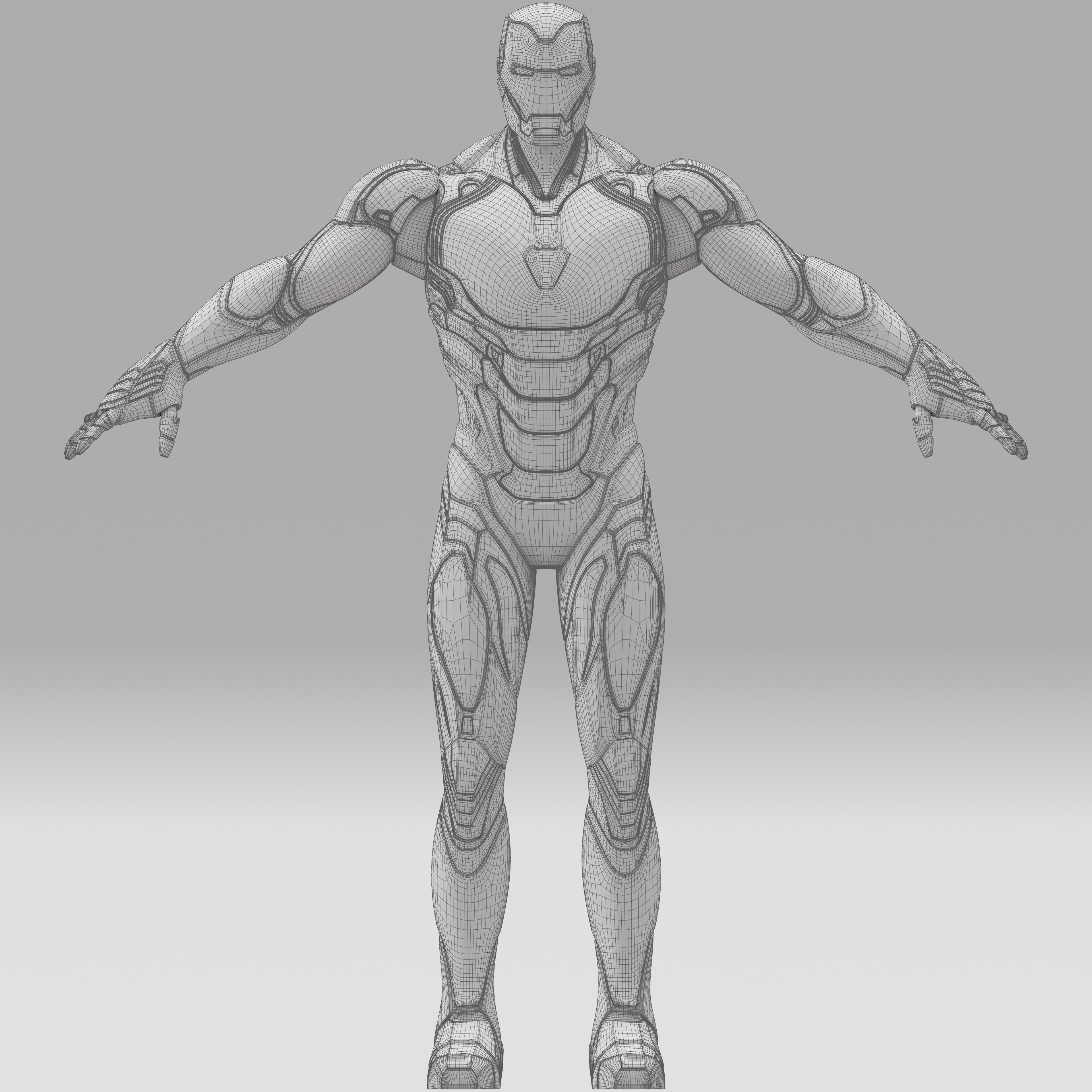 Iron Man MK85 3D model rigged | CGTrader