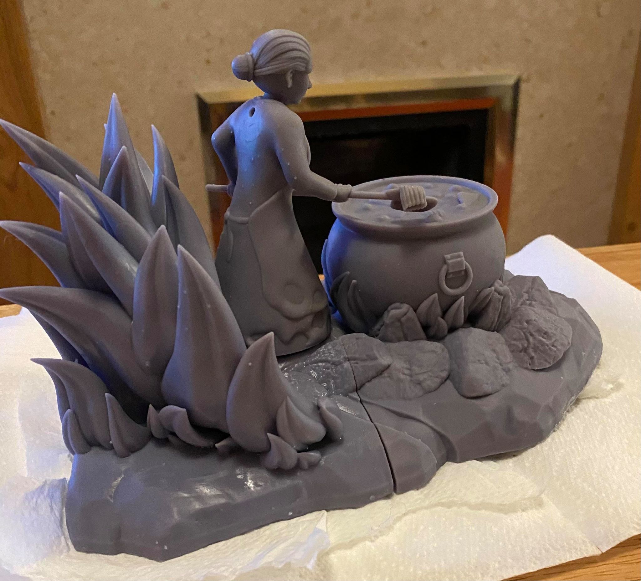 Mary Karras Your Mother Cooks socks In Hell 3D Statue STL 3D print model_1