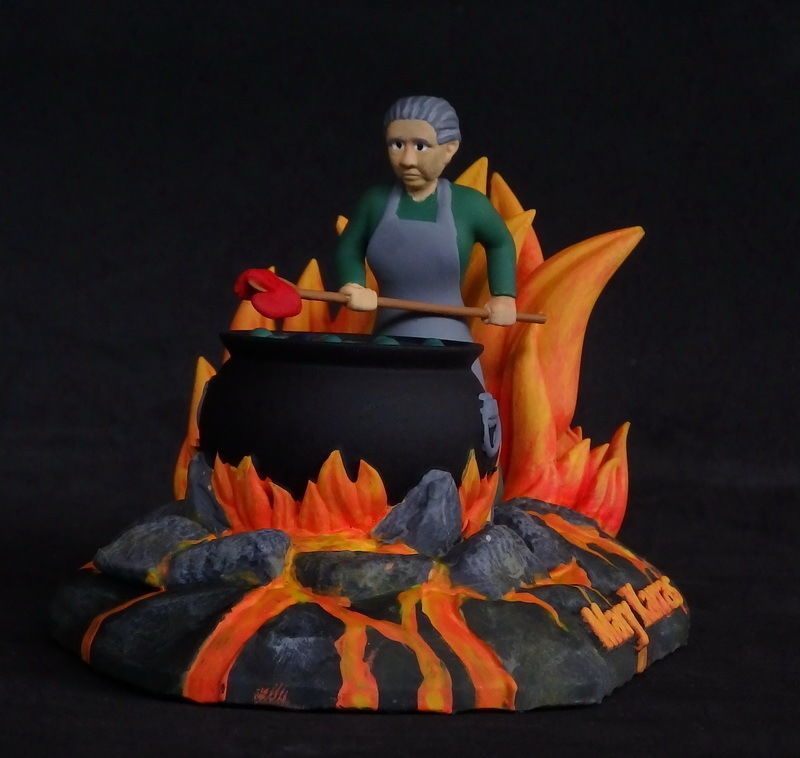 Mary Karras Your Mother Cooks socks In Hell 3D Statue STL 3D print model_6